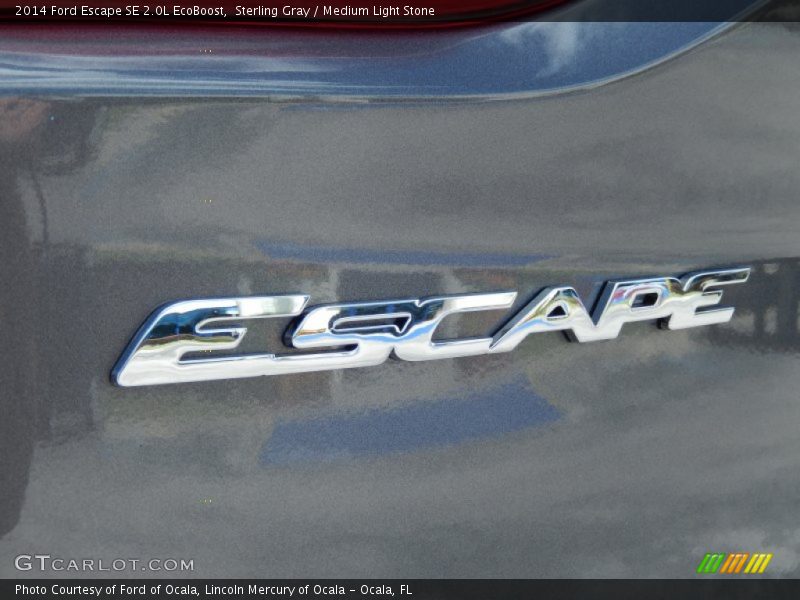 Sterling Gray / Medium Light Stone 2014 Ford Escape SE 2.0L EcoBoost