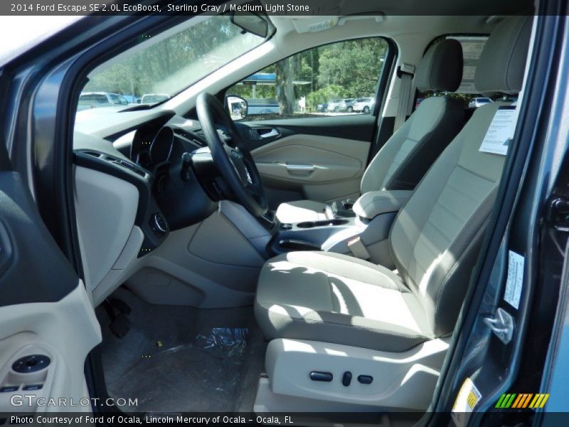 Sterling Gray / Medium Light Stone 2014 Ford Escape SE 2.0L EcoBoost