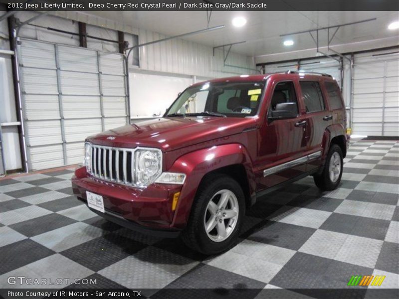 Deep Cherry Red Crystal Pearl / Dark Slate Gray/Dark Saddle 2012 Jeep Liberty Limited