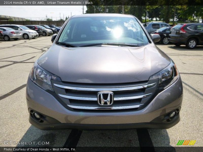 Urban Titanium Metallic / Black 2014 Honda CR-V EX AWD