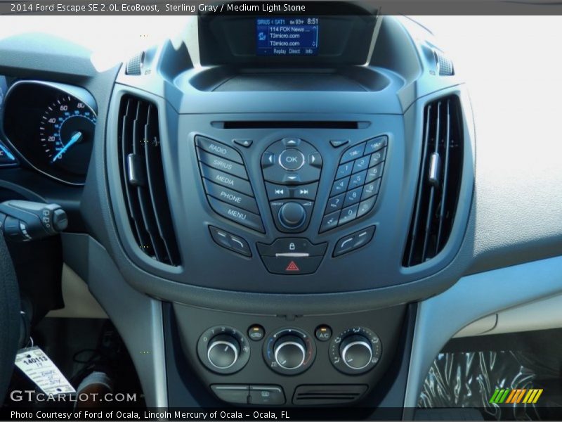 Sterling Gray / Medium Light Stone 2014 Ford Escape SE 2.0L EcoBoost