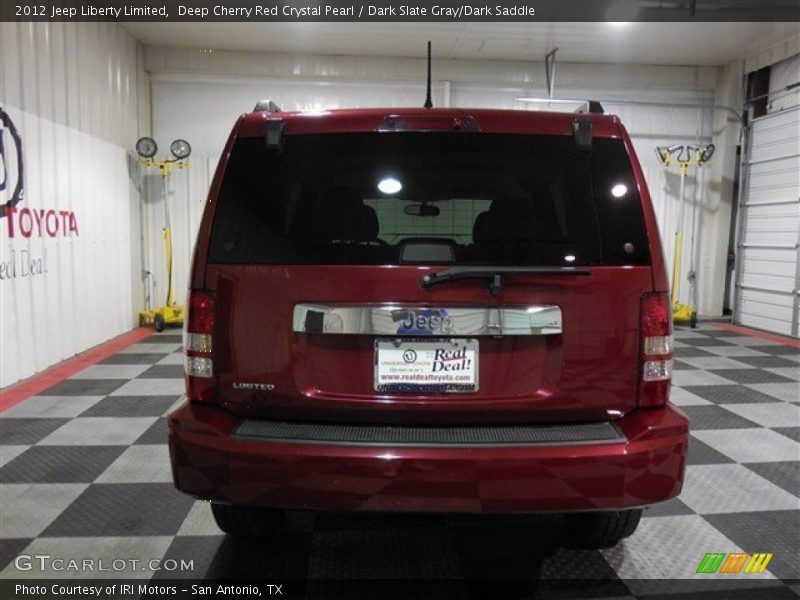 Deep Cherry Red Crystal Pearl / Dark Slate Gray/Dark Saddle 2012 Jeep Liberty Limited