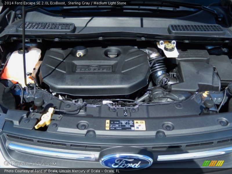 Sterling Gray / Medium Light Stone 2014 Ford Escape SE 2.0L EcoBoost
