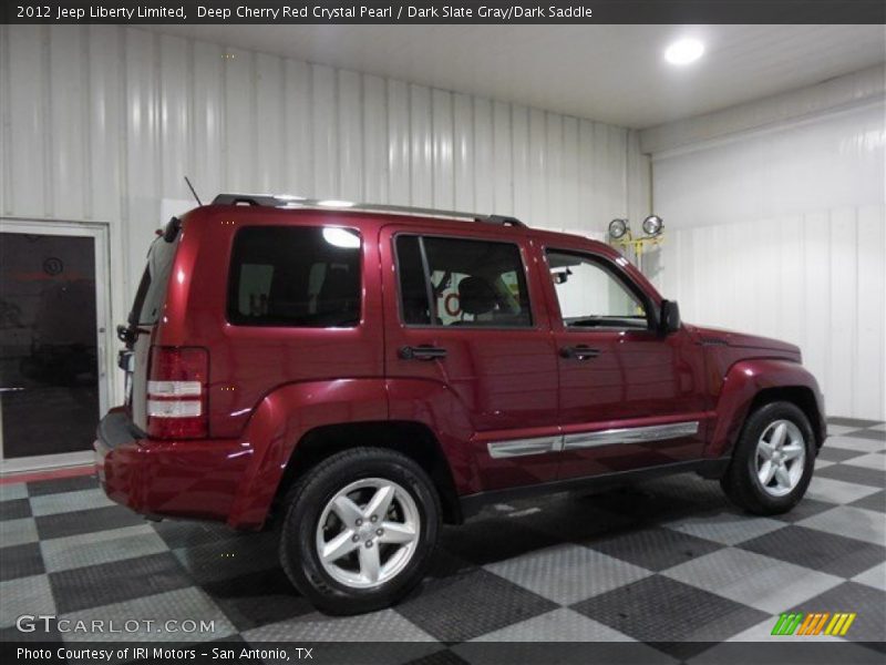 Deep Cherry Red Crystal Pearl / Dark Slate Gray/Dark Saddle 2012 Jeep Liberty Limited