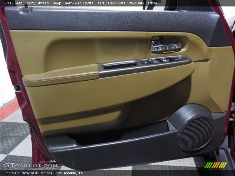 Deep Cherry Red Crystal Pearl / Dark Slate Gray/Dark Saddle 2012 Jeep Liberty Limited