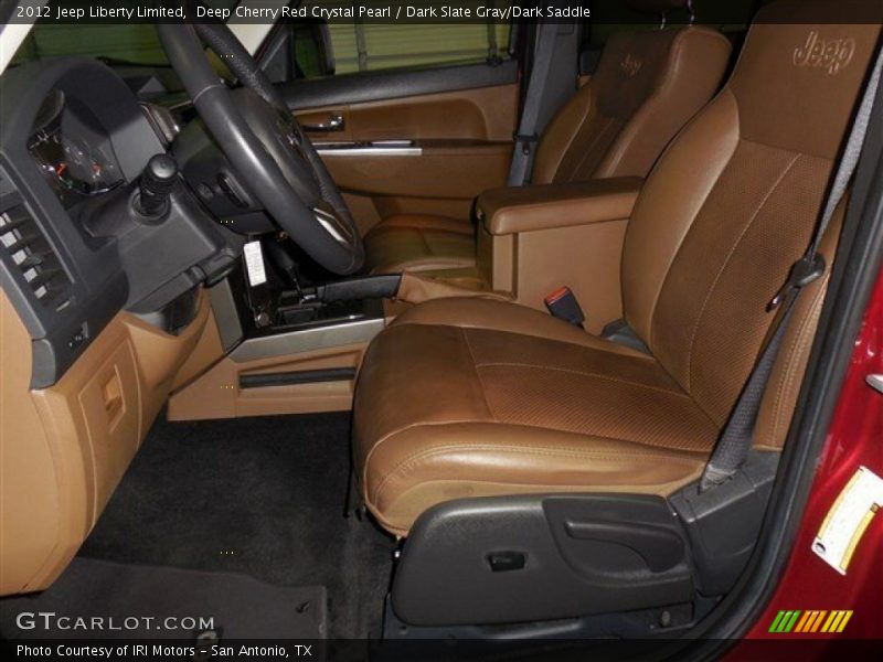 Deep Cherry Red Crystal Pearl / Dark Slate Gray/Dark Saddle 2012 Jeep Liberty Limited