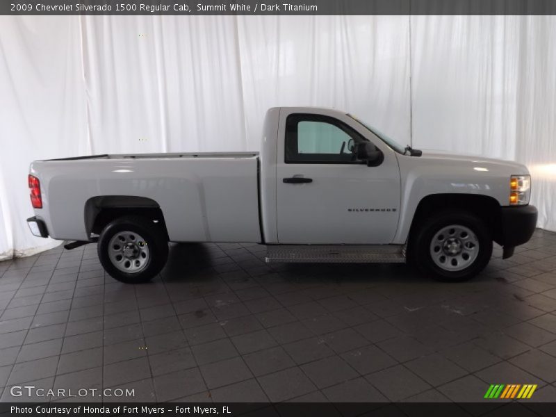 Summit White / Dark Titanium 2009 Chevrolet Silverado 1500 Regular Cab