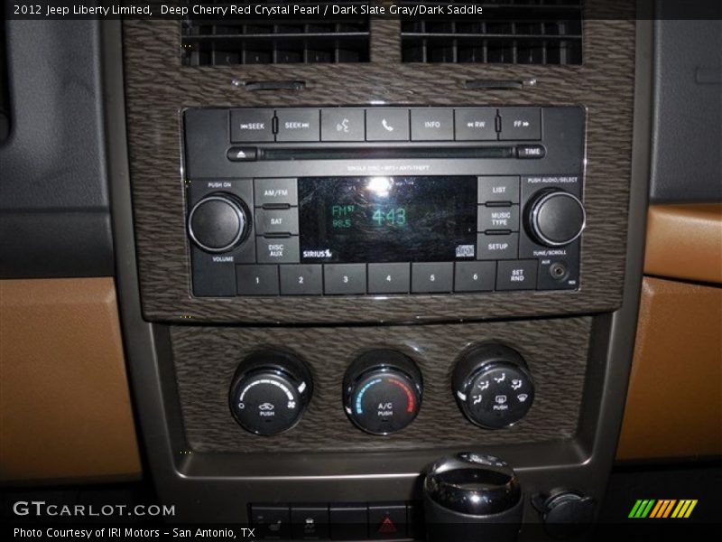 Deep Cherry Red Crystal Pearl / Dark Slate Gray/Dark Saddle 2012 Jeep Liberty Limited