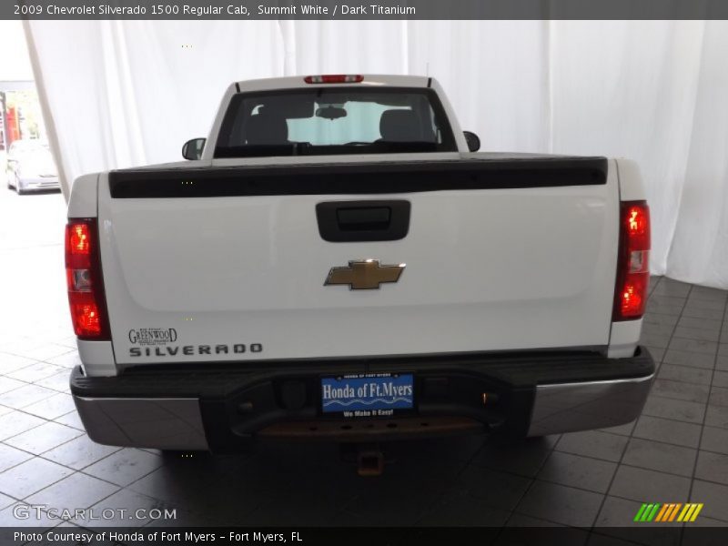 Summit White / Dark Titanium 2009 Chevrolet Silverado 1500 Regular Cab