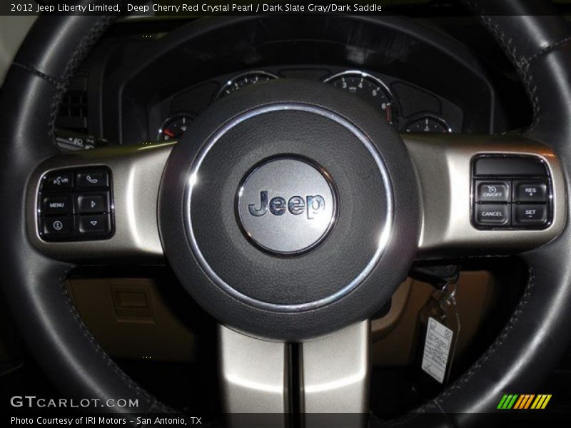 Deep Cherry Red Crystal Pearl / Dark Slate Gray/Dark Saddle 2012 Jeep Liberty Limited