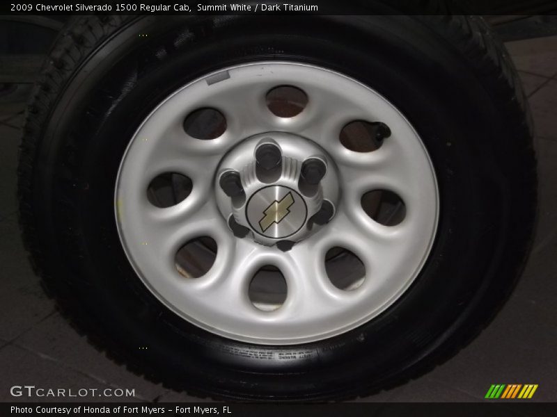 Summit White / Dark Titanium 2009 Chevrolet Silverado 1500 Regular Cab