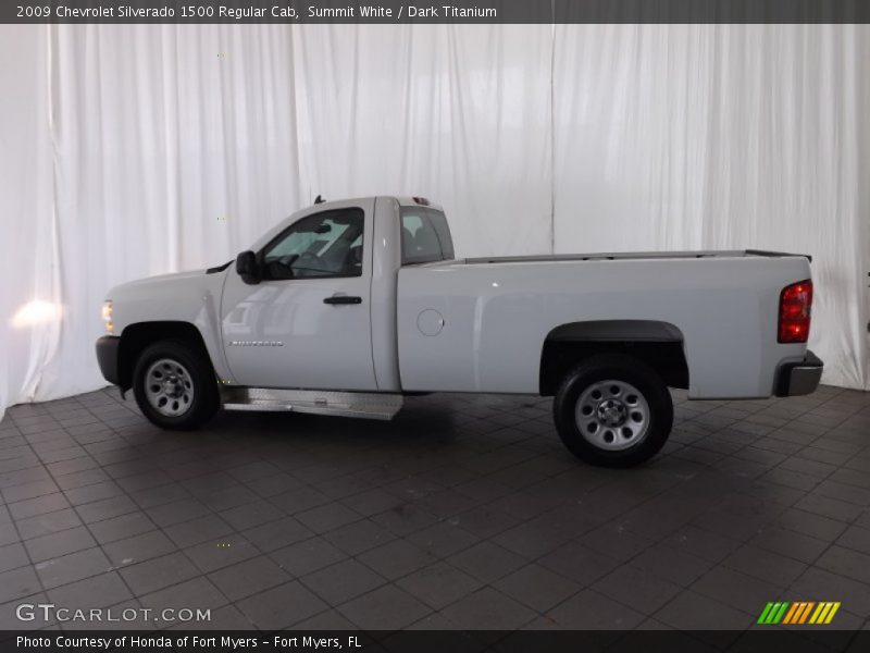 Summit White / Dark Titanium 2009 Chevrolet Silverado 1500 Regular Cab