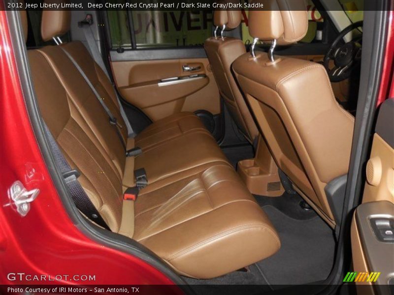 Deep Cherry Red Crystal Pearl / Dark Slate Gray/Dark Saddle 2012 Jeep Liberty Limited