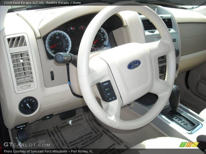 Redfire Metallic / Stone 2008 Ford Escape XLT V6