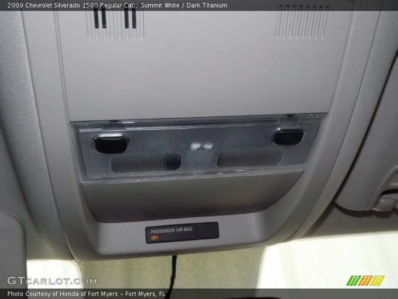 Summit White / Dark Titanium 2009 Chevrolet Silverado 1500 Regular Cab
