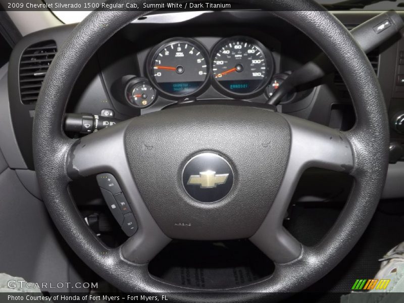 Summit White / Dark Titanium 2009 Chevrolet Silverado 1500 Regular Cab