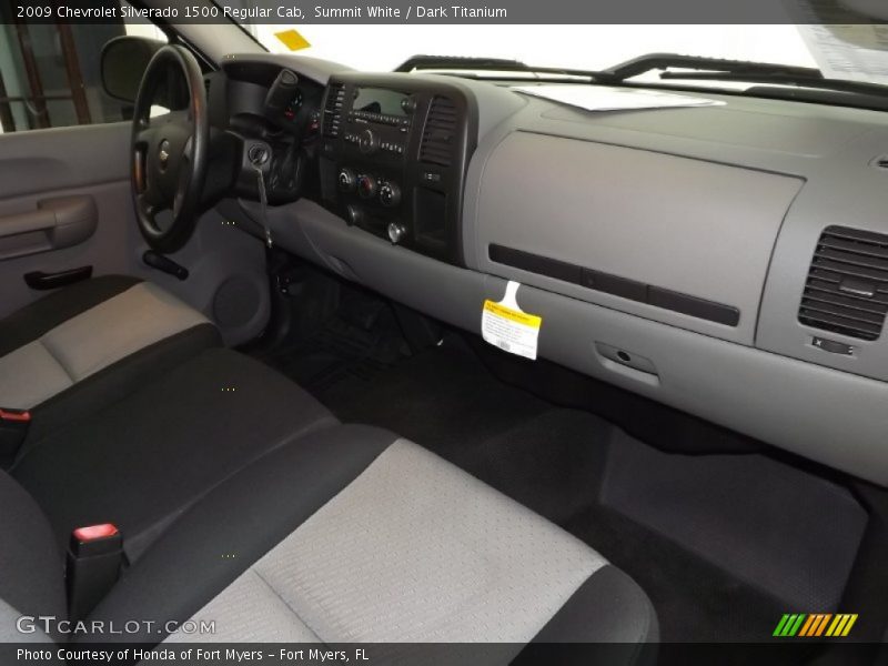 Summit White / Dark Titanium 2009 Chevrolet Silverado 1500 Regular Cab