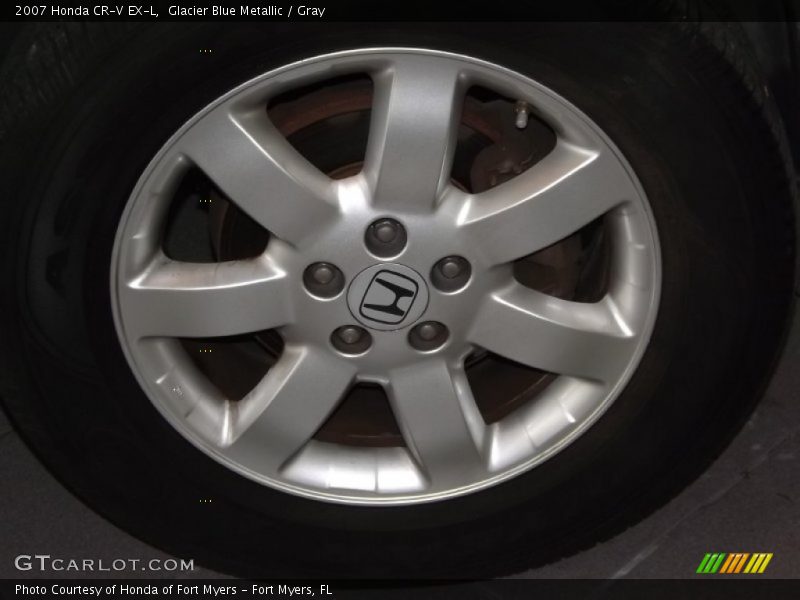 Glacier Blue Metallic / Gray 2007 Honda CR-V EX-L