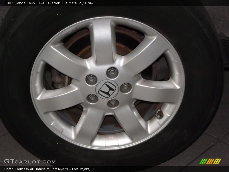 Glacier Blue Metallic / Gray 2007 Honda CR-V EX-L