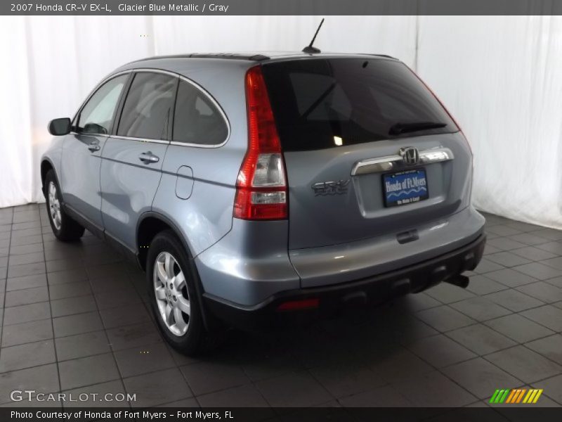 Glacier Blue Metallic / Gray 2007 Honda CR-V EX-L