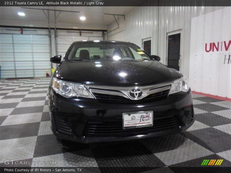 Attitude Black Metallic / Light Gray 2012 Toyota Camry LE