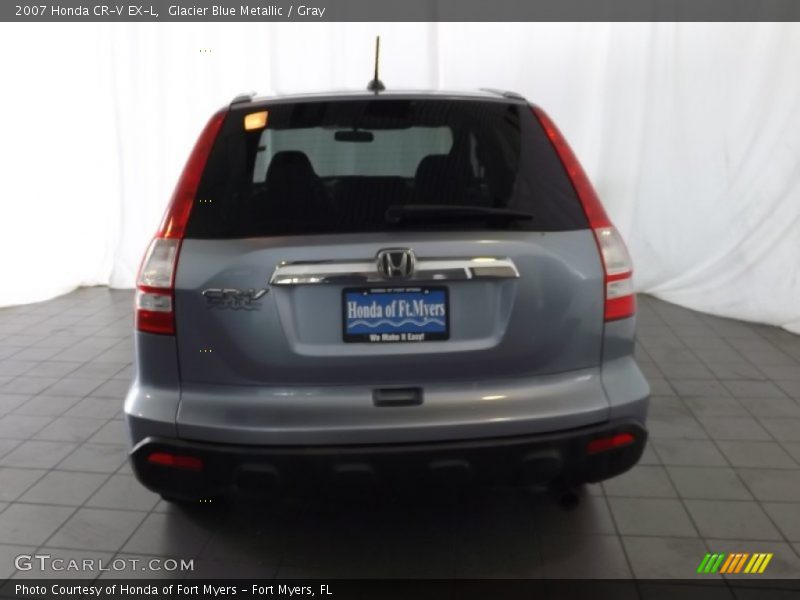 Glacier Blue Metallic / Gray 2007 Honda CR-V EX-L