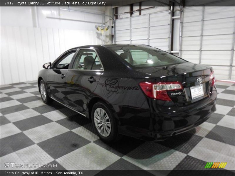 Attitude Black Metallic / Light Gray 2012 Toyota Camry LE