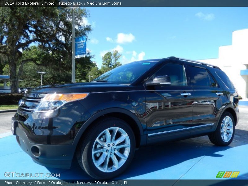 Tuxedo Black / Medium Light Stone 2014 Ford Explorer Limited