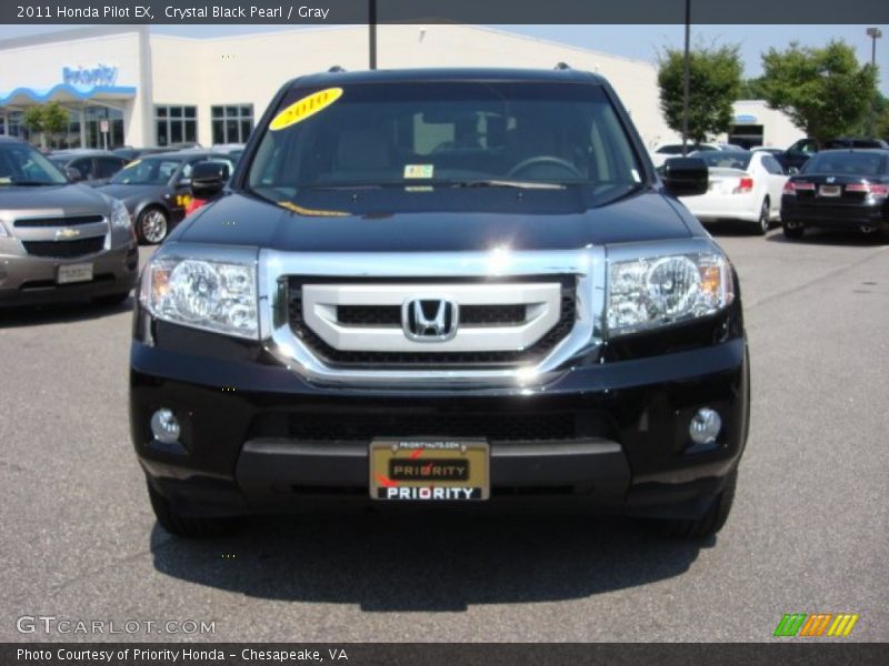 Crystal Black Pearl / Gray 2011 Honda Pilot EX