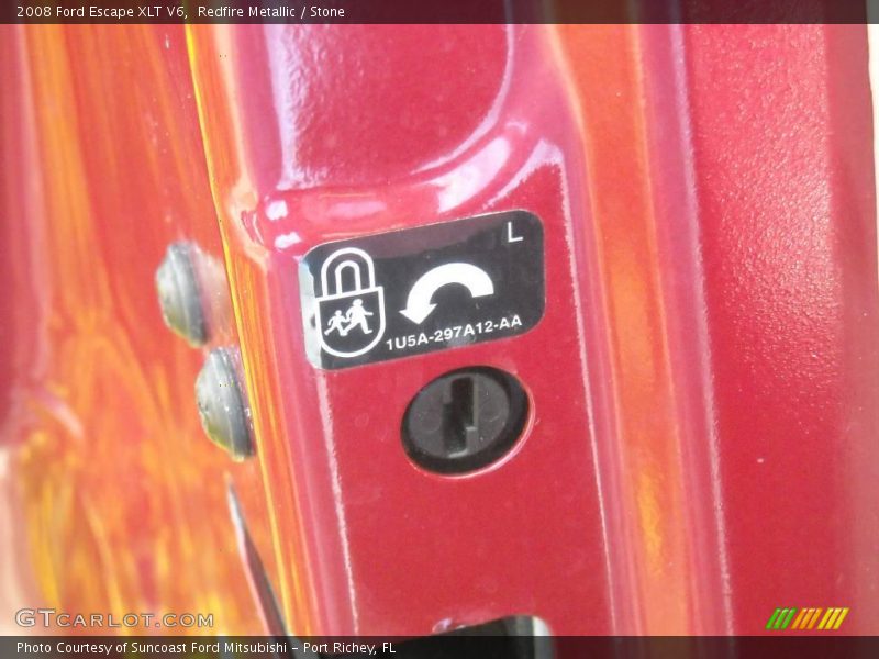 Redfire Metallic / Stone 2008 Ford Escape XLT V6