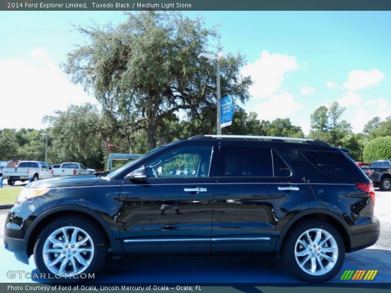 Tuxedo Black / Medium Light Stone 2014 Ford Explorer Limited