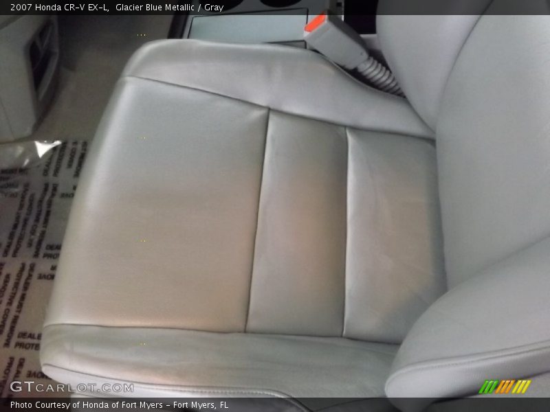 Glacier Blue Metallic / Gray 2007 Honda CR-V EX-L