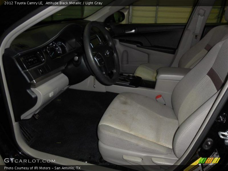 Attitude Black Metallic / Light Gray 2012 Toyota Camry LE