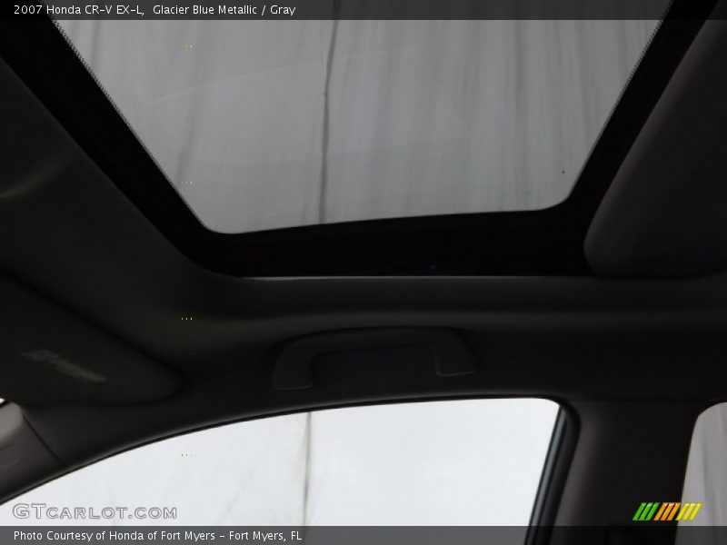 Glacier Blue Metallic / Gray 2007 Honda CR-V EX-L