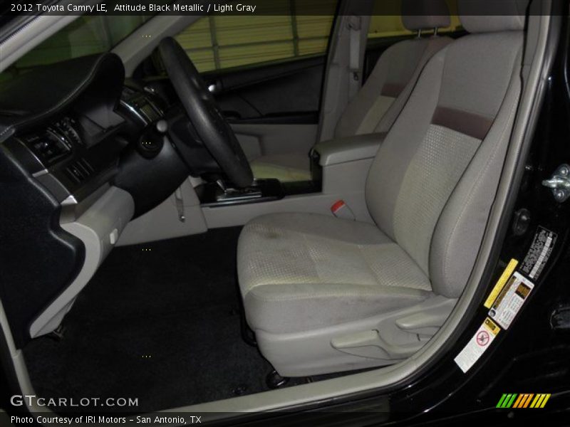 Attitude Black Metallic / Light Gray 2012 Toyota Camry LE