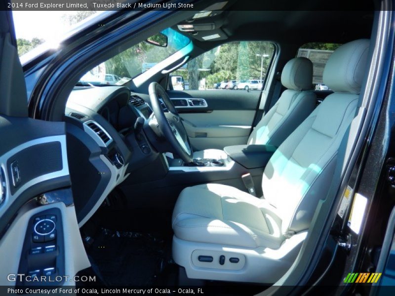 Tuxedo Black / Medium Light Stone 2014 Ford Explorer Limited