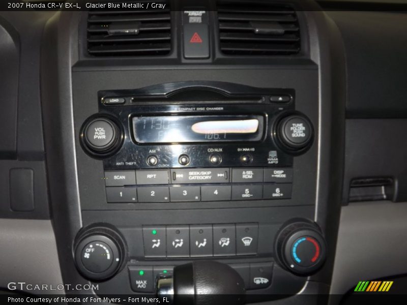 Glacier Blue Metallic / Gray 2007 Honda CR-V EX-L