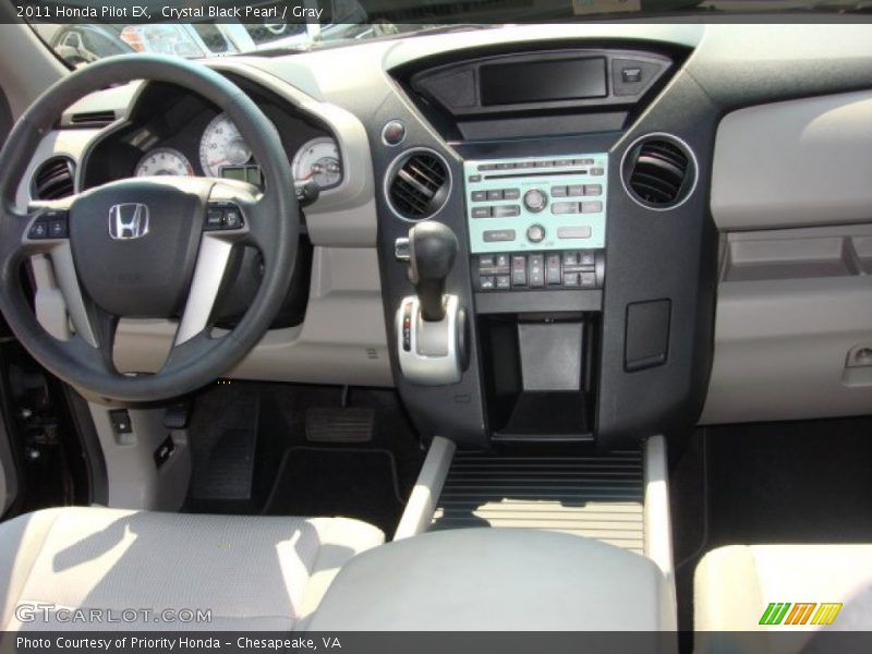 Crystal Black Pearl / Gray 2011 Honda Pilot EX
