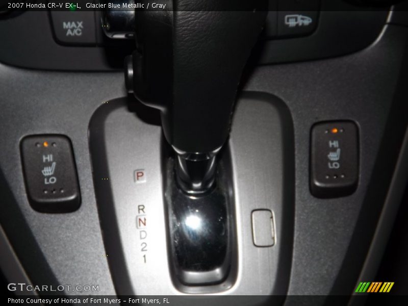 Glacier Blue Metallic / Gray 2007 Honda CR-V EX-L