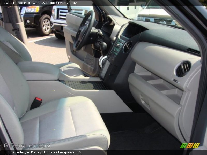 Crystal Black Pearl / Gray 2011 Honda Pilot EX