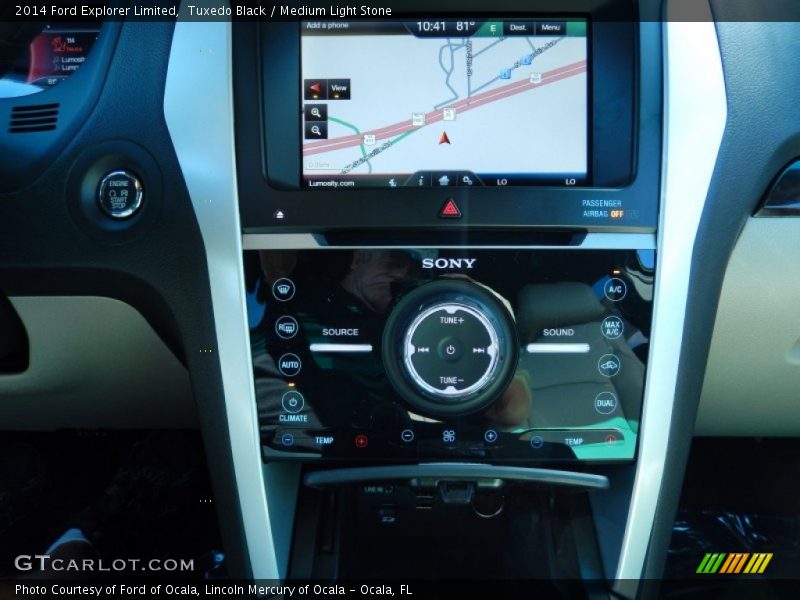 Tuxedo Black / Medium Light Stone 2014 Ford Explorer Limited