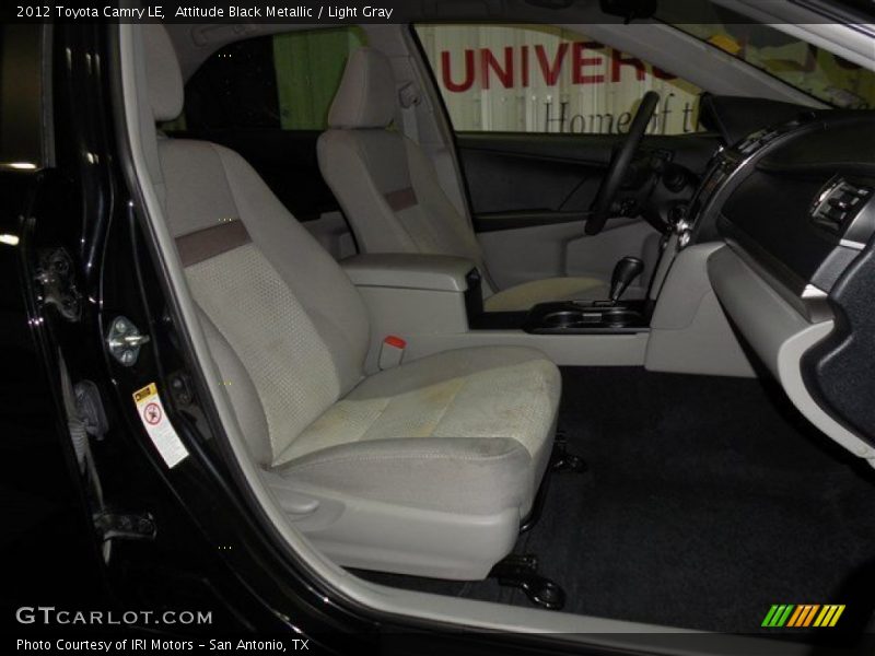Attitude Black Metallic / Light Gray 2012 Toyota Camry LE