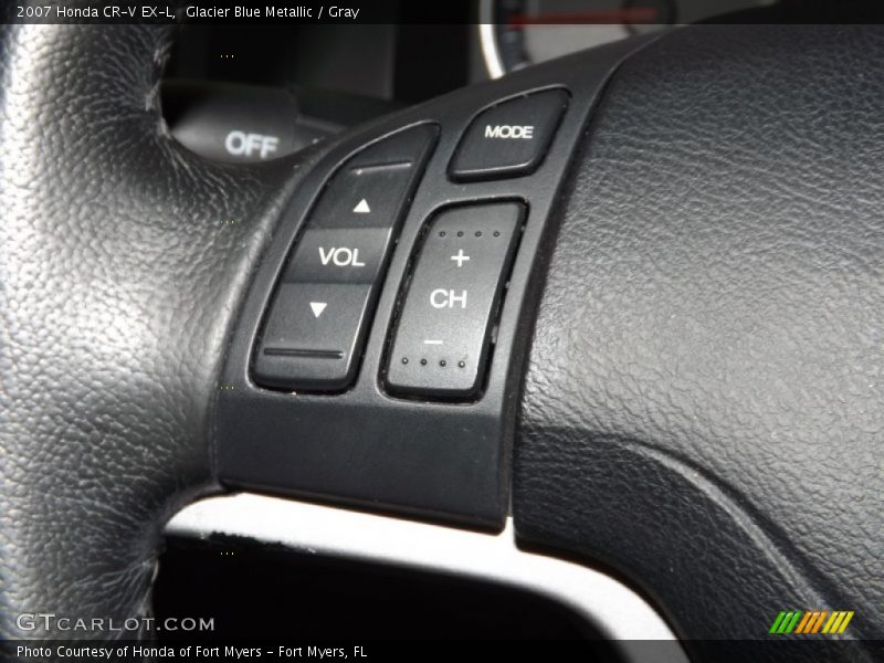 Glacier Blue Metallic / Gray 2007 Honda CR-V EX-L