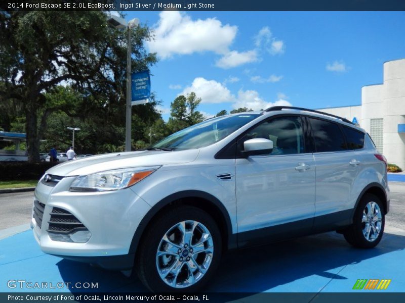 Ingot Silver / Medium Light Stone 2014 Ford Escape SE 2.0L EcoBoost