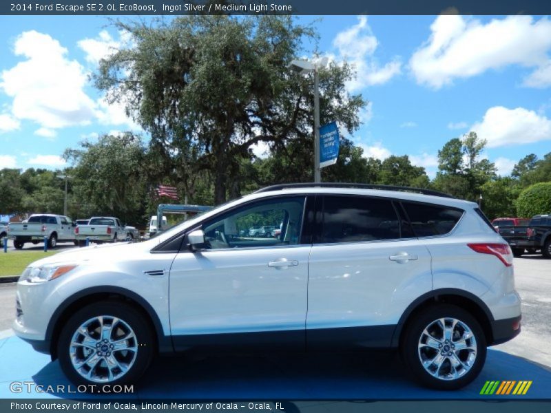 Ingot Silver / Medium Light Stone 2014 Ford Escape SE 2.0L EcoBoost