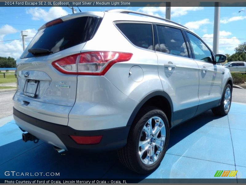 Ingot Silver / Medium Light Stone 2014 Ford Escape SE 2.0L EcoBoost