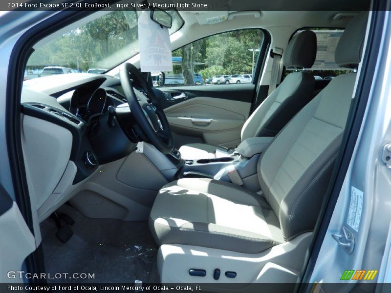 Ingot Silver / Medium Light Stone 2014 Ford Escape SE 2.0L EcoBoost