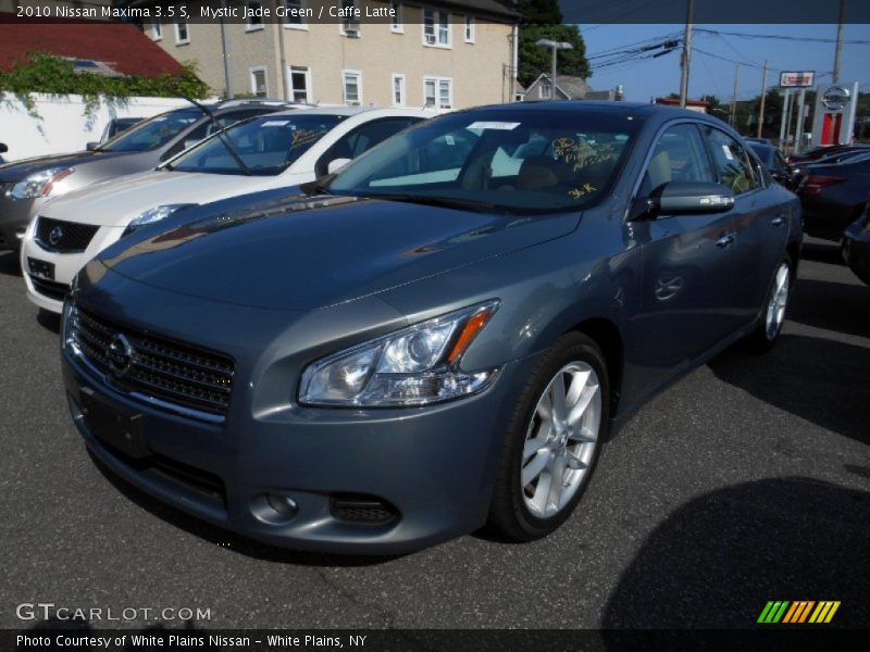 Mystic Jade Green / Caffe Latte 2010 Nissan Maxima 3.5 S