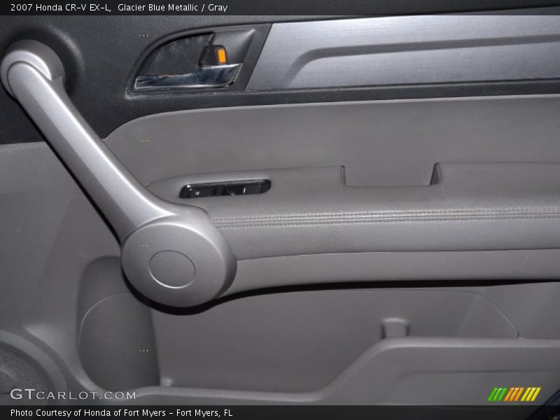 Glacier Blue Metallic / Gray 2007 Honda CR-V EX-L