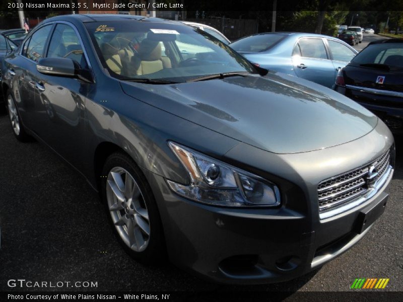 Mystic Jade Green / Caffe Latte 2010 Nissan Maxima 3.5 S